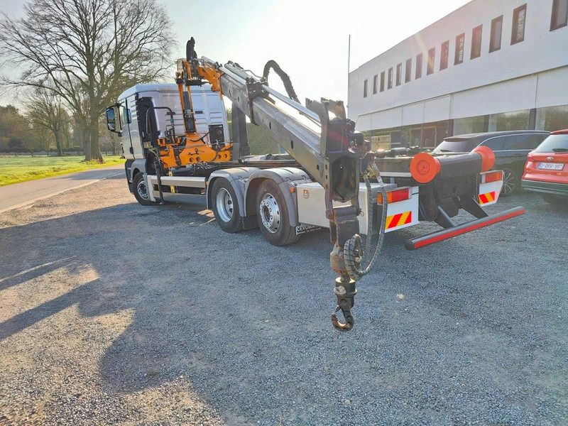MAN TGX 26.400 6x2 Euro5 Container LEEBUR + Crane Effer 145 - Multibasculante camión, Camión grúa: foto 5 MAN TGX 26.400 6x2 Euro5 Container LEEBUR + Crane Effer 145 - Multibasculante camión, Camión grúa: foto 5
