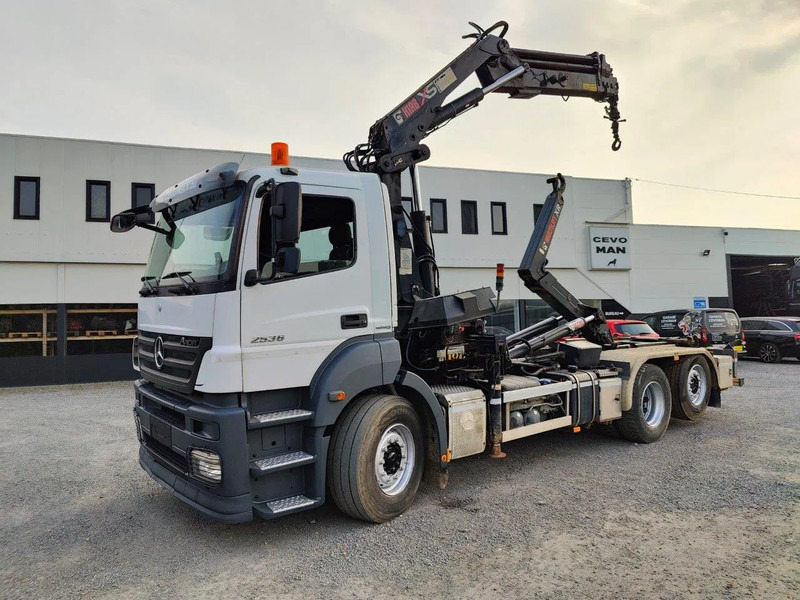 Mercedes-Benz Axor 2536 Euro5 container multilift crane HIAB 220 - Multibasculante camión, Camión grúa: foto 1 Mercedes-Benz Axor 2536 Euro5 container multilift crane HIAB 220 - Multibasculante camión, Camión grúa: foto 1