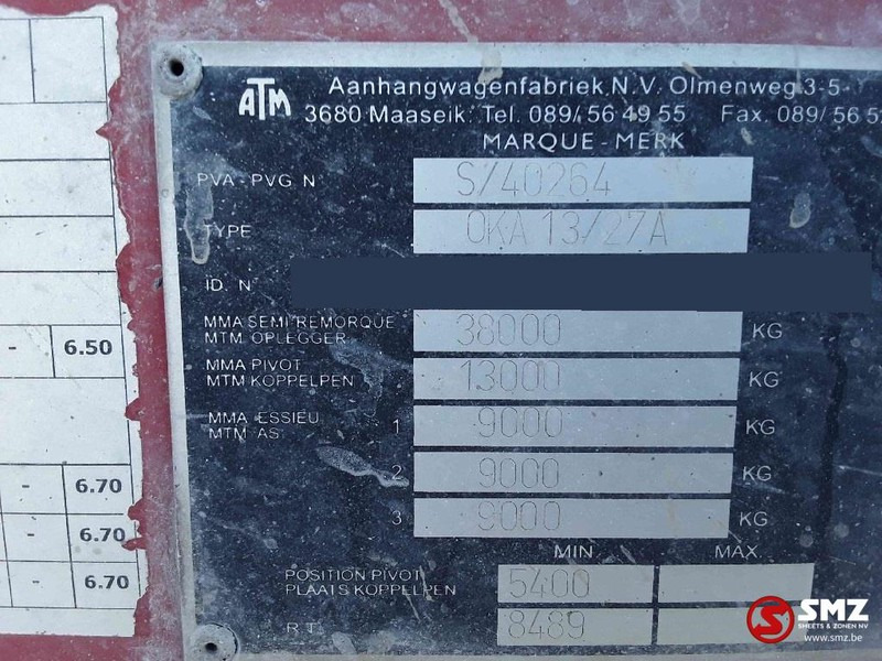 Volquete semirremolque ATM Oplegger: foto 9