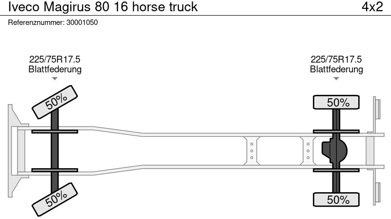 Transporte de ganado camión Iveco Magirus 80 16 horse truck: foto 12