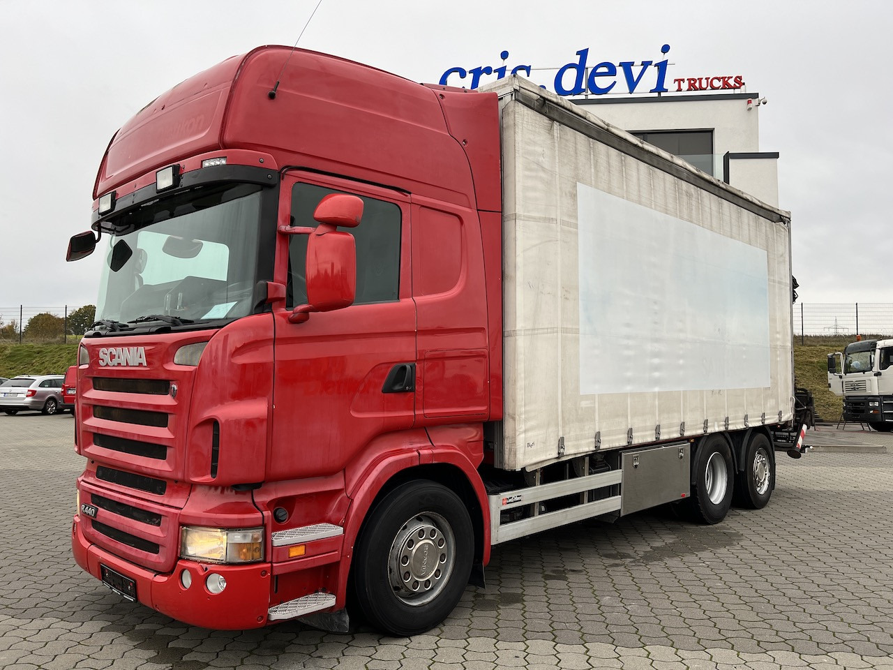 Scania R440 6x2 Hiab 166 E-5 HiDuo | AHK | Lenk-Lift A. - Camión lona, Camión grúa: foto 1 Scania R440 6x2 Hiab 166 E-5 HiDuo | AHK | Lenk-Lift A. - Camión lona, Camión grúa: foto 1