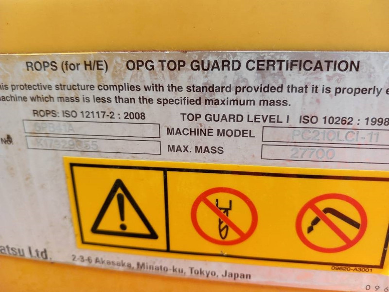 Komatsu PC210LCI-11 - Excavadora de cadenas: foto 3 Komatsu PC210LCI-11 - Excavadora de cadenas: foto 3