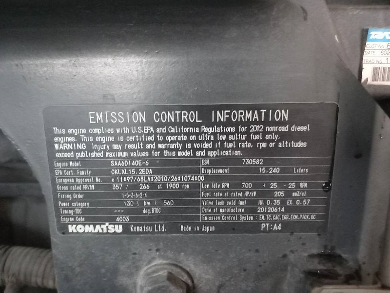 Cargadora de ruedas Komatsu WA500-7: foto 17