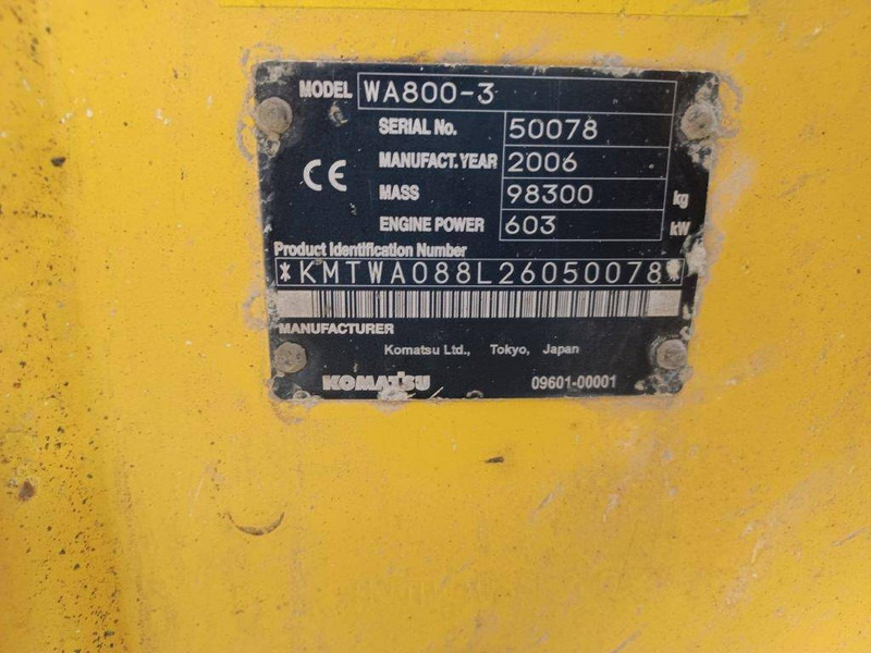 Komatsu WA800-3 - Cargadora de ruedas: foto 4 Komatsu WA800-3 - Cargadora de ruedas: foto 4