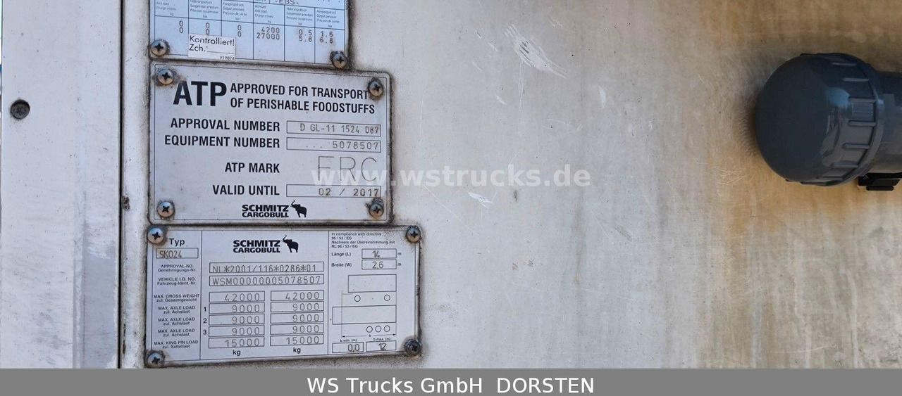 Schmitz Cargobull SKO 24 Kühlauflieger | Vector 1850 MT | LBW - Frigorífico semirremolque: foto 5 Schmitz Cargobull SKO 24 Kühlauflieger | Vector 1850 MT | LBW - Frigorífico semirremolque: foto 5