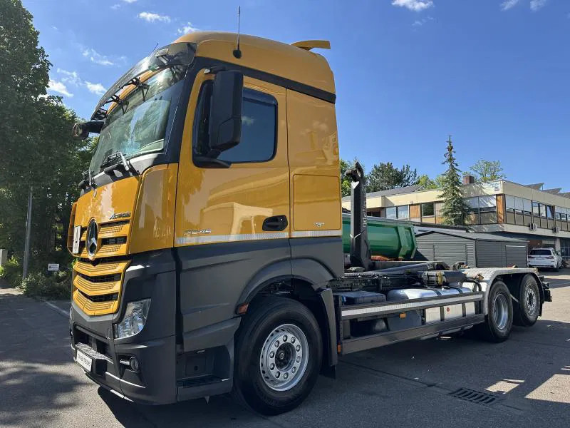 Mercedes-Benz Actros 2546 6x2 2646 Lenk/Lift MEILLER 2170 Intarder - Portacontenedore/ Intercambiable camión, Camión grúa: foto 1 Mercedes-Benz Actros 2546 6x2 2646 Lenk/Lift MEILLER 2170 Intarder - Portacontenedore/ Intercambiable camión, Camión grúa: foto 1