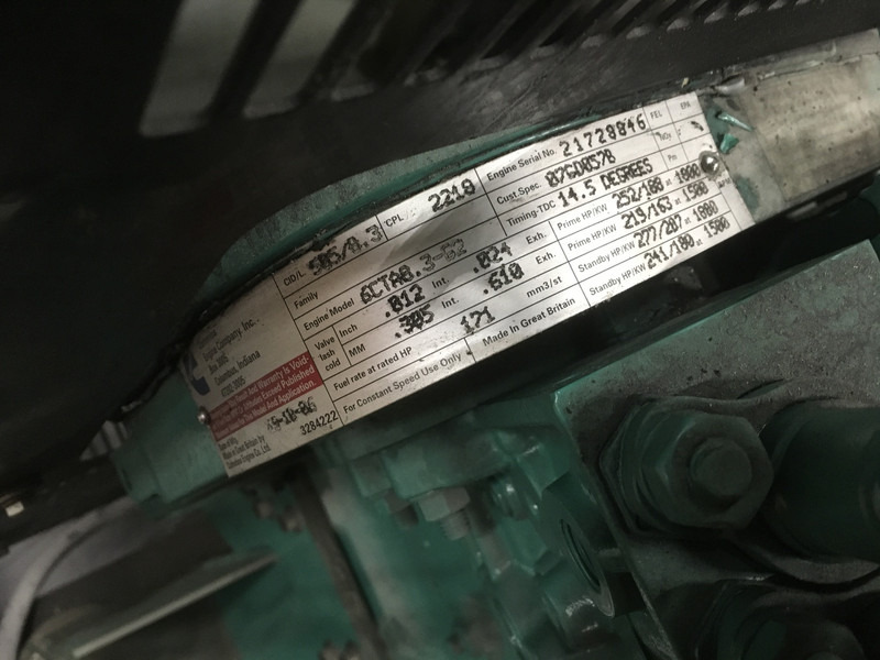 Maquinaria de construcción Cummins 6CTA8.3-G2 CPL2219 USED: foto 7