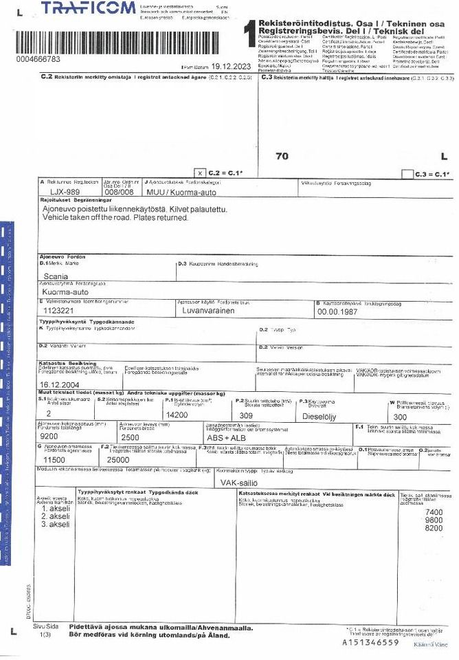 Chasis camión Scania R 142: foto 30