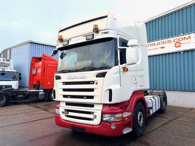Scania R500 V8 TOPLINE (SEMI AUTOMATIC WITH CLUTCH / RETARDER / 2x DIESELTANK / ANALOG TACHO / AIRCONDITIONING) - Cabeza tractora: foto 1 Scania R500 V8 TOPLINE (SEMI AUTOMATIC WITH CLUTCH / RETARDER / 2x DIESELTANK / ANALOG TACHO / AIRCONDITIONING) - Cabeza tractora: foto 1
