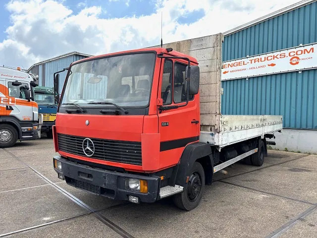 Mercedes-Benz LK 814 (6-CILINDER) WITH OPEN (TENT) BOX & ALUMNIUM SIDE BORDS (MANUAL GEARBOX / 3TH SEAT IN CABIN) - Camión caja abierta: foto 1 Mercedes-Benz LK 814 (6-CILINDER) WITH OPEN (TENT) BOX & ALUMNIUM SIDE BORDS (MANUAL GEARBOX / 3TH SEAT IN CABIN) - Camión caja abierta: foto 1
