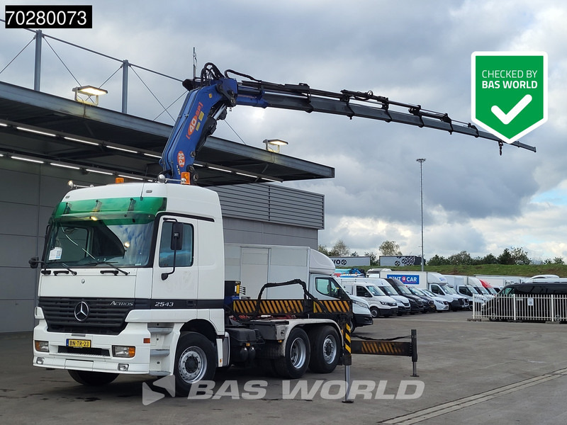 Mercedes-Benz Actros 2543 Actros 6X2 NL-Truck Liftachse 3-Pedals Kran 9x Extensions PM 40 SP 2010 + Winch Euro 3 - Cabeza tractora: foto 1 Mercedes-Benz Actros 2543 Actros 6X2 NL-Truck Liftachse 3-Pedals Kran 9x Extensions PM 40 SP 2010 + Winch Euro 3 - Cabeza tractora: foto 1