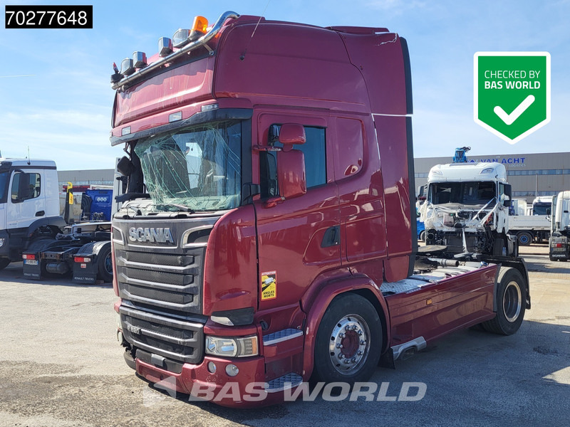 Scania R520 4X2 DAMAGED! Retarder Full-Air Standklima ACC Hydrauliek Euro 6 - Cabeza tractora: foto 1 Scania R520 4X2 DAMAGED! Retarder Full-Air Standklima ACC Hydrauliek Euro 6 - Cabeza tractora: foto 1