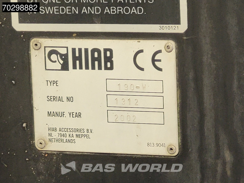 Camión caja abierta, Camión grúa DAF 75CF.250 CF 6X2 HIAB 190W3 Crane Kran Remote Rotator Steering Axle Automatic Euro 3: foto 19