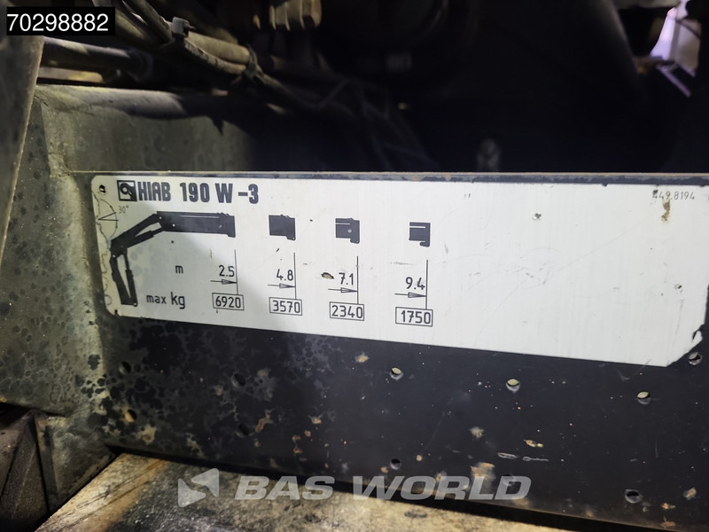 Camión caja abierta, Camión grúa DAF 75CF.250 CF 6X2 HIAB 190W3 Crane Kran Remote Rotator Steering Axle Automatic Euro 3: foto 20