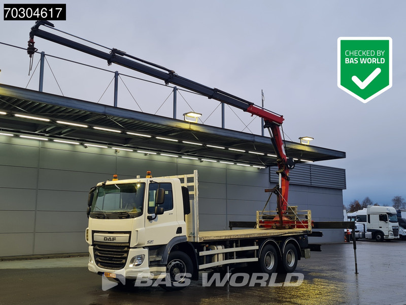 DAF CF 370 6X4 NL-Truck HMF1820-K4 Crane Manual Steelsuspension Big-Axle Euro 6 - Camión caja abierta, Camión grúa: foto 1 DAF CF 370 6X4 NL-Truck HMF1820-K4 Crane Manual Steelsuspension Big-Axle Euro 6 - Camión caja abierta, Camión grúa: foto 1