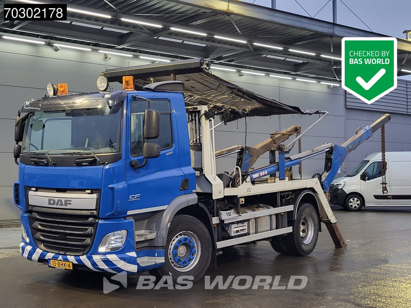 DAF CF 400 4X2 NL-Truck ACC 13T VDL skiploader Euro 6 - Portacontenedor de cadenas camión: foto 1 DAF CF 400 4X2 NL-Truck ACC 13T VDL skiploader Euro 6 - Portacontenedor de cadenas camión: foto 1