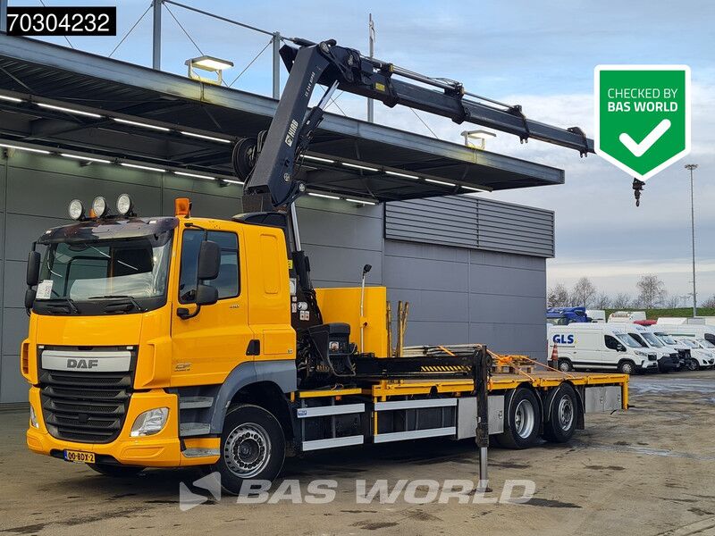 DAF CF 410 CF 6X2 NL-Truck HIAB 244EP-4 HIPRO Crane Kran Lift-Lenk Asche Euro 6 - Camión grúa: foto 1 DAF CF 410 CF 6X2 NL-Truck HIAB 244EP-4 HIPRO Crane Kran Lift-Lenk Asche Euro 6 - Camión grúa: foto 1