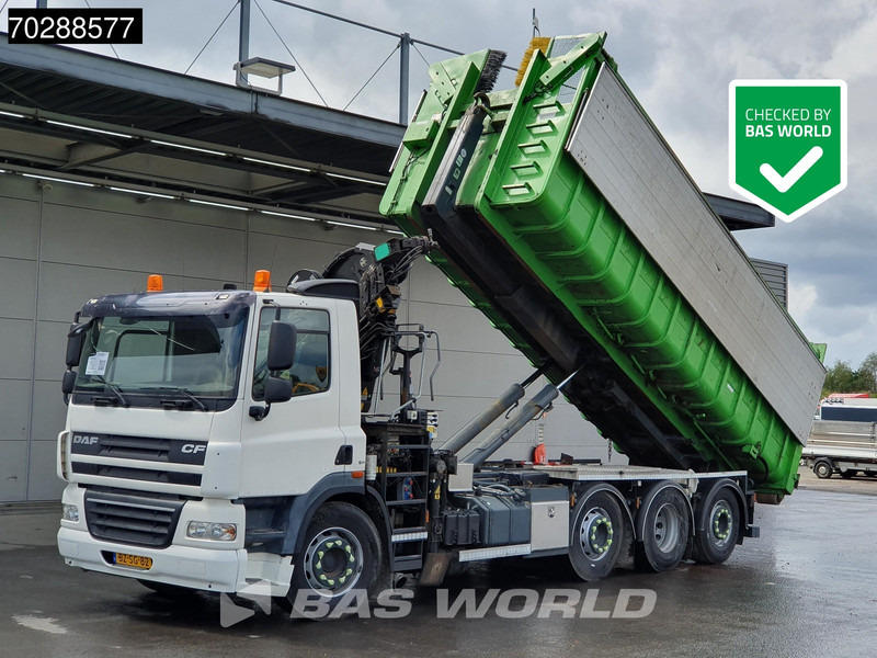 DAF CF85.360 8X2 NL-Truck HIAB 211 E-3 Hipro Crane + Hooklift Lift+steering Axle Automatic Euro 5 - Multibasculante camión, Camión grúa: foto 1 DAF CF85.360 8X2 NL-Truck HIAB 211 E-3 Hipro Crane + Hooklift Lift+steering Axle Automatic Euro 5 - Multibasculante camión, Camión grúa: foto 1