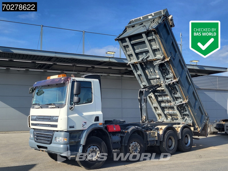 DAF CF85.410 8X4 13m3 Meiller 2-side tipper Big-Axle steel suspension Automatic Euro 4 - Volquete camión: foto 1 DAF CF85.410 8X4 13m3 Meiller 2-side tipper Big-Axle steel suspension Automatic Euro 4 - Volquete camión: foto 1
