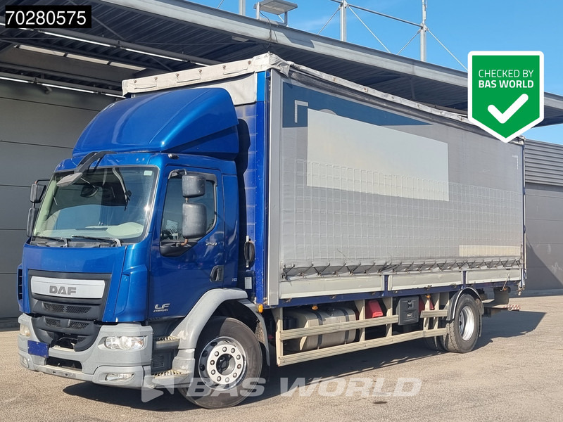 DAF LF 250 4X2 19tonner Automatic Anti Vandalismus Plane Ladebordwand Euro 6 - Camión lona: foto 1 DAF LF 250 4X2 19tonner Automatic Anti Vandalismus Plane Ladebordwand Euro 6 - Camión lona: foto 1