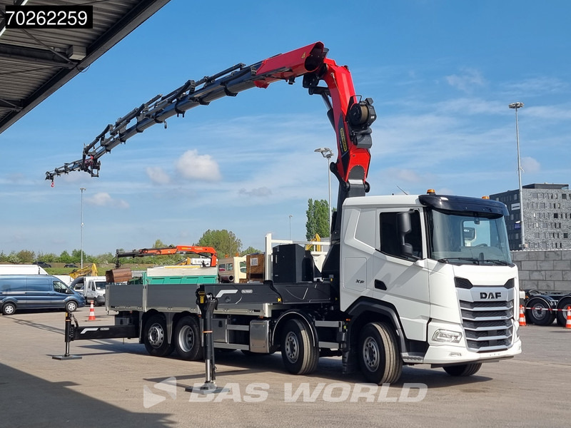 DAF XF 530 8X2 NEW Palfinger PK580 TEC Crane 8 + 4 Fly-jib Winch Retarder Lift+Lenkasche - Camión caja abierta, Camión grúa: foto 3 DAF XF 530 8X2 NEW Palfinger PK580 TEC Crane 8 + 4 Fly-jib Winch Retarder Lift+Lenkasche - Camión caja abierta, Camión grúa: foto 3