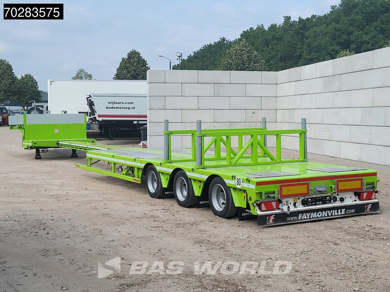 Faymonville F-S43-1AAF 3 axles Extendable Twistlocks 3x Hydraulic Steering Galvanised - Góndola rebajadas semirremolque: foto 3 Faymonville F-S43-1AAF 3 axles Extendable Twistlocks 3x Hydraulic Steering Galvanised - Góndola rebajadas semirremolque: foto 3