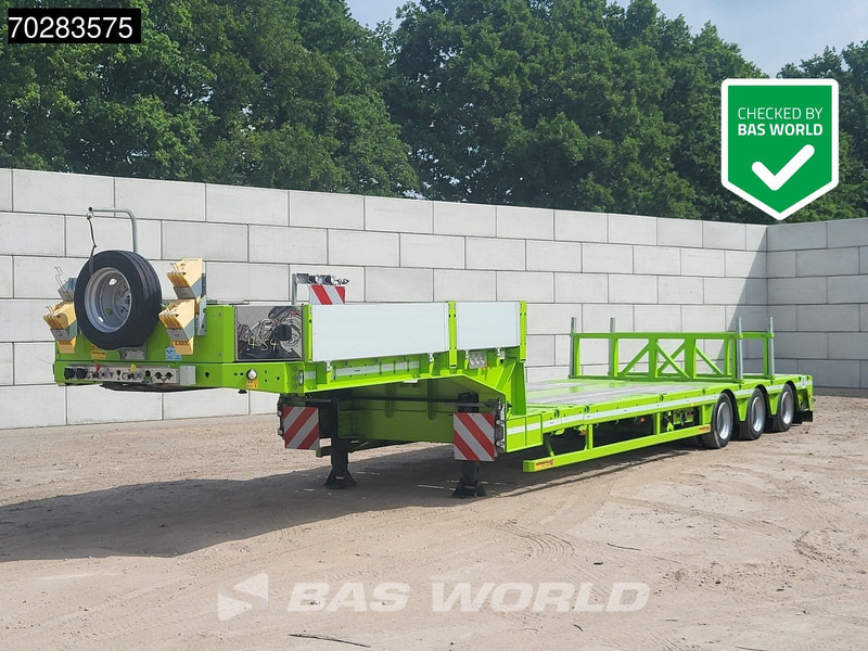 Faymonville F-S43-1AAF 3 axles Extendable Twistlocks 3x Hydraulic Steering Galvanised - Góndola rebajadas semirremolque: foto 1 Faymonville F-S43-1AAF 3 axles Extendable Twistlocks 3x Hydraulic Steering Galvanised - Góndola rebajadas semirremolque: foto 1