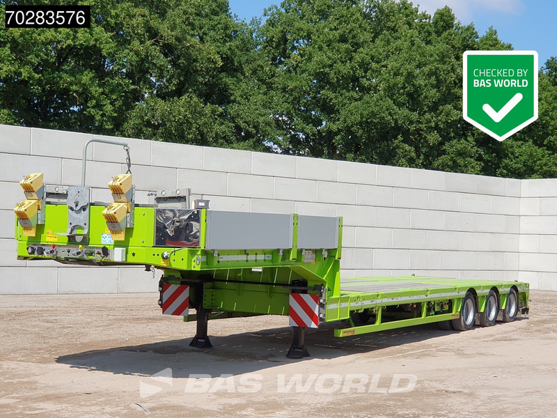 Faymonville F-S43-1AAF 3 axles Extendable Twistlocks 3x Hydraulic Steering Galvanised - Góndola rebajadas semirremolque: foto 1 Faymonville F-S43-1AAF 3 axles Extendable Twistlocks 3x Hydraulic Steering Galvanised - Góndola rebajadas semirremolque: foto 1