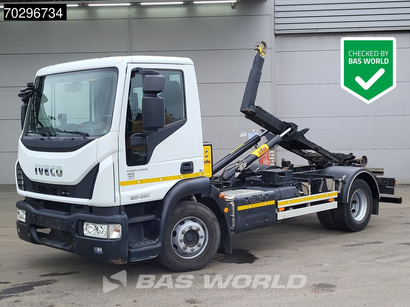 Iveco Eurocargo 120-220 4X2 12tonner HYVA 06-37-S Hooklift Manual ACC Euro 6 - Multibasculante camión: foto 1 Iveco Eurocargo 120-220 4X2 12tonner HYVA 06-37-S Hooklift Manual ACC Euro 6 - Multibasculante camión: foto 1