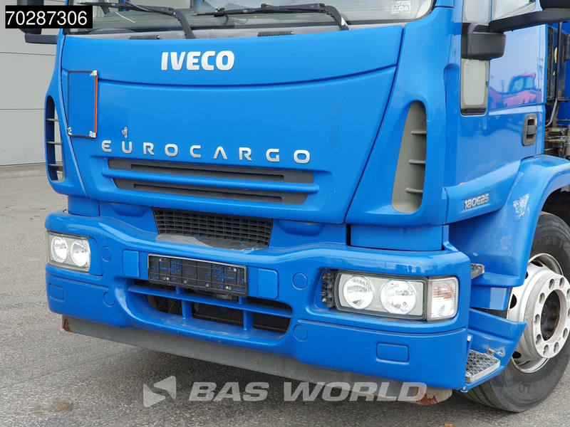Camión caja abierta, Camión grúa Iveco Eurocargo 180E250 4X2 18tonner MKG-HLK66 Crane Kran Manual Euro 5: foto 14
