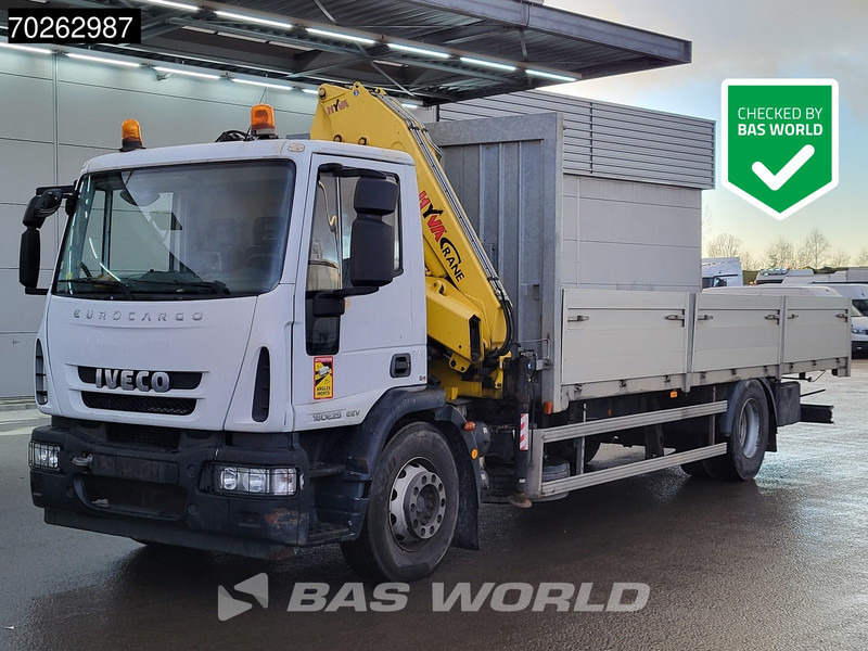 Iveco Eurocargo 180E250 4X2 Engine problems/defect Hyva HB150 XE 3 Kran Euro 5 - Camión caja abierta, Camión grúa: foto 1 Iveco Eurocargo 180E250 4X2 Engine problems/defect Hyva HB150 XE 3 Kran Euro 5 - Camión caja abierta, Camión grúa: foto 1