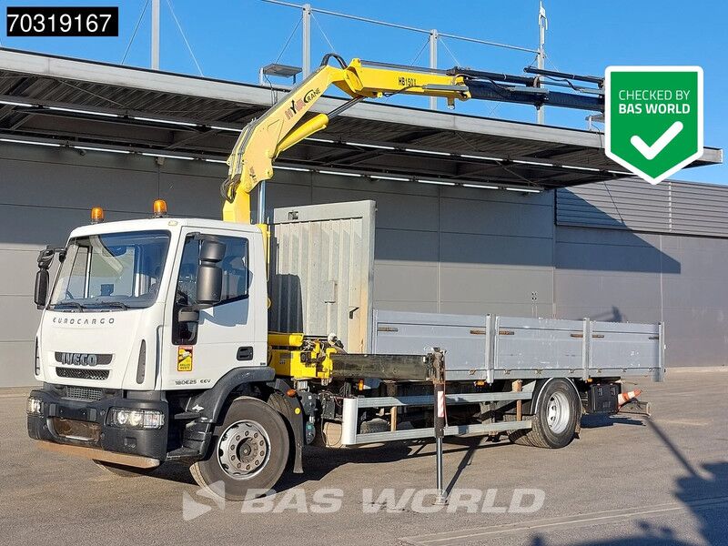 Iveco Eurocargo 180E250 4X2 HYVA HB.150XE3 Kran Crane Automatic Euro 5 - Camión caja abierta, Camión grúa: foto 1 Iveco Eurocargo 180E250 4X2 HYVA HB.150XE3 Kran Crane Automatic Euro 5 - Camión caja abierta, Camión grúa: foto 1