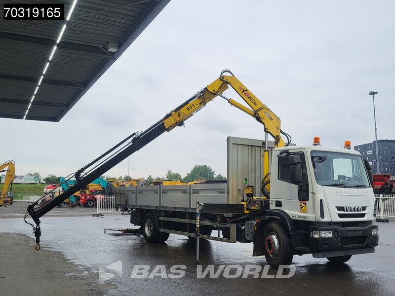 Iveco Eurocargo 180E250 4X2 Hyva V911 3S Crane Kran Manual Euro 5 - Camión caja abierta, Camión grúa: foto 5 Iveco Eurocargo 180E250 4X2 Hyva V911 3S Crane Kran Manual Euro 5 - Camión caja abierta, Camión grúa: foto 5