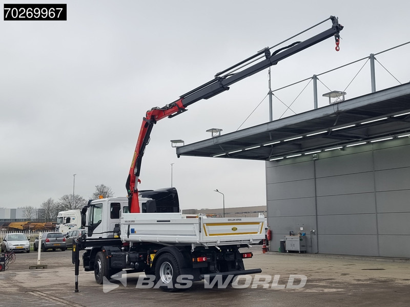 Iveco Eurocargo 180E320 4X2 Steelsuspension 3-Seiten Palfinger PK12.501 Euro 6 - Volquete camión, Camión grúa: foto 2 Iveco Eurocargo 180E320 4X2 Steelsuspension 3-Seiten Palfinger PK12.501 Euro 6 - Volquete camión, Camión grúa: foto 2