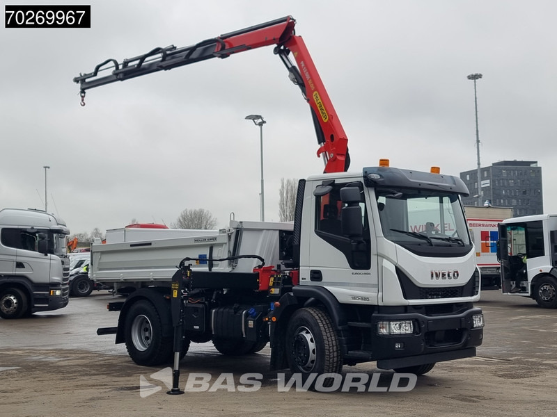 Iveco Eurocargo 180E320 4X2 Steelsuspension 3-Seiten Palfinger PK12.501 Euro 6 - Volquete camión, Camión grúa: foto 3 Iveco Eurocargo 180E320 4X2 Steelsuspension 3-Seiten Palfinger PK12.501 Euro 6 - Volquete camión, Camión grúa: foto 3