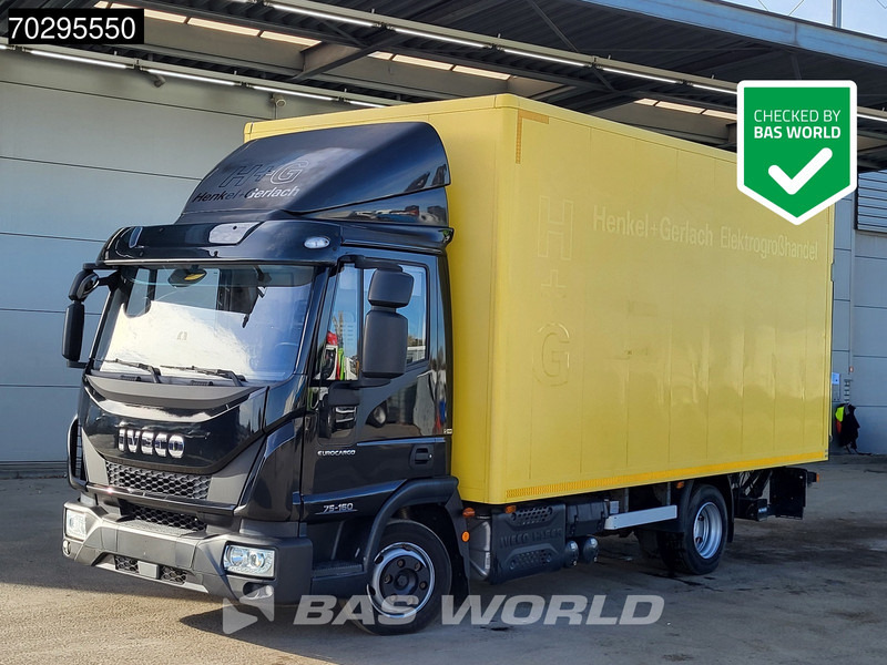 Iveco Eurocargo 75E160 4X2 7.5tonner Automatic 1000kg Ladebordwand Euro 6 - Camión caja cerrada: foto 1 Iveco Eurocargo 75E160 4X2 7.5tonner Automatic 1000kg Ladebordwand Euro 6 - Camión caja cerrada: foto 1