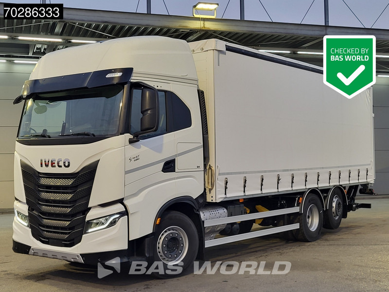 Iveco S-Way 490 6X2 NEW! 2000kg Ladebordwand Retarder Automatic Navi ACC Standklima - Camión lona: foto 1 Iveco S-Way 490 6X2 NEW! 2000kg Ladebordwand Retarder Automatic Navi ACC Standklima - Camión lona: foto 1