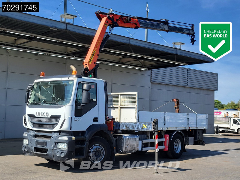 Iveco Stralis 310 4X2 Palfinger PK14502-SH Kran Crane Rotator Steel suspension Euro 6 - Camión caja abierta, Camión grúa: foto 1 Iveco Stralis 310 4X2 Palfinger PK14502-SH Kran Crane Rotator Steel suspension Euro 6 - Camión caja abierta, Camión grúa: foto 1