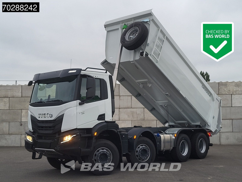 Iveco T-Way 450 8X4 New! 20m3 Cantoni & C. Tipper Steelsuspension Big-Axle Automatic Euro 6 - Volquete camión: foto 1 Iveco T-Way 450 8X4 New! 20m3 Cantoni & C. Tipper Steelsuspension Big-Axle Automatic Euro 6 - Volquete camión: foto 1