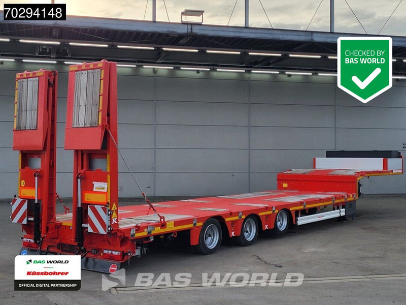 Kässbohrer LB3E 3 axles Steering+Lift Axle Extendable Ramps - Góndola rebajadas semirremolque: foto 1 Kässbohrer LB3E 3 axles Steering+Lift Axle Extendable Ramps - Góndola rebajadas semirremolque: foto 1