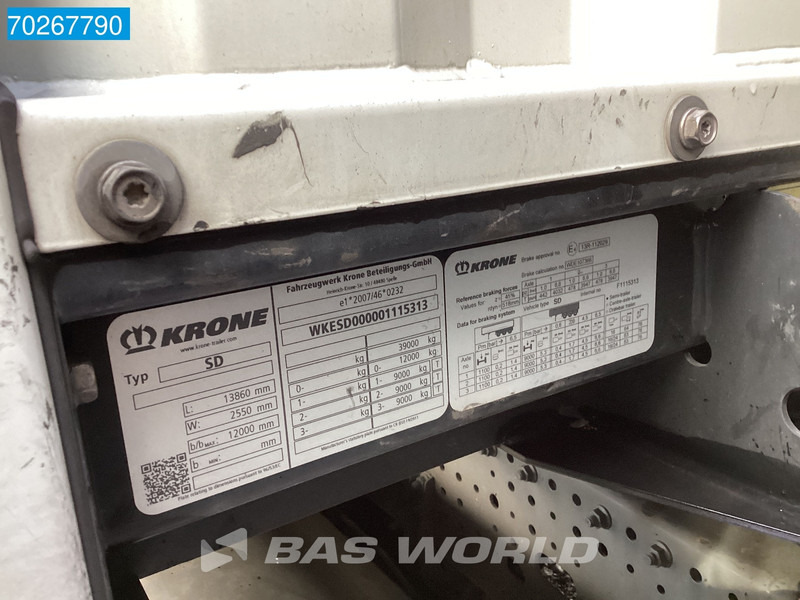 Semirremolque lona Krone SD 3 axles Sliding Roof Anti Vandalism: foto 20