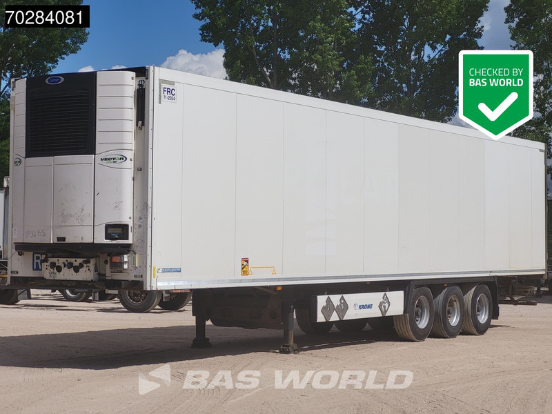 Krone SD 3 axles TÜV 01-26 Carrier Doppelverdampfer Doppelstock Blumenbreit Schiebewand - Frigorífico semirremolque: foto 1 Krone SD 3 axles TÜV 01-26 Carrier Doppelverdampfer Doppelstock Blumenbreit Schiebewand - Frigorífico semirremolque: foto 1