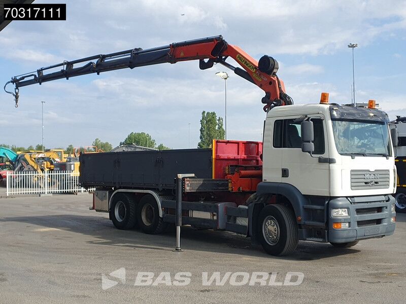 MAN TGA SH 26 FD TGA 6X4 Palfinger PK19000 D Kran Crane 13m3 tipper Big-Axle Steel suspension Euro 2 - Volquete camión, Camión grúa: foto 3 MAN TGA SH 26 FD TGA 6X4 Palfinger PK19000 D Kran Crane 13m3 tipper Big-Axle Steel suspension Euro 2 - Volquete camión, Camión grúa: foto 3