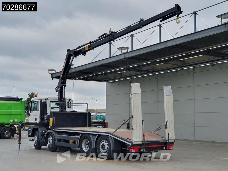 MAN TGS 35.360 8X2 HIAB X-Hiduo 158 BS-3 Crane Lift+lenkasche Machine transporter Euro 6 - Portavehículos camión, Camión grúa: foto 2 MAN TGS 35.360 8X2 HIAB X-Hiduo 158 BS-3 Crane Lift+lenkasche Machine transporter Euro 6 - Portavehículos camión, Camión grúa: foto 2