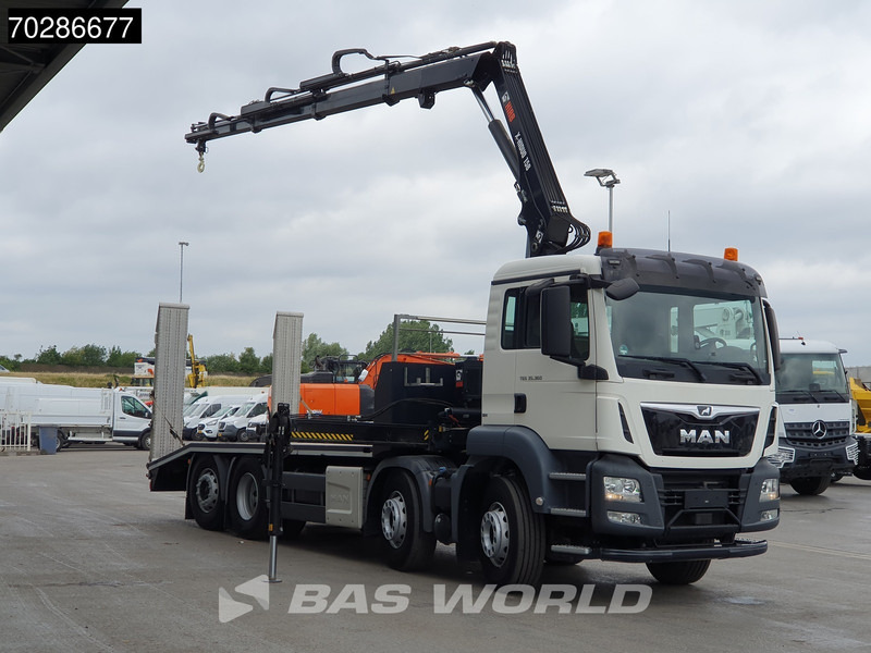 MAN TGS 35.360 8X2 HIAB X-Hiduo 158 BS-3 Crane Lift+lenkasche Machine transporter Euro 6 - Portavehículos camión, Camión grúa: foto 3 MAN TGS 35.360 8X2 HIAB X-Hiduo 158 BS-3 Crane Lift+lenkasche Machine transporter Euro 6 - Portavehículos camión, Camión grúa: foto 3