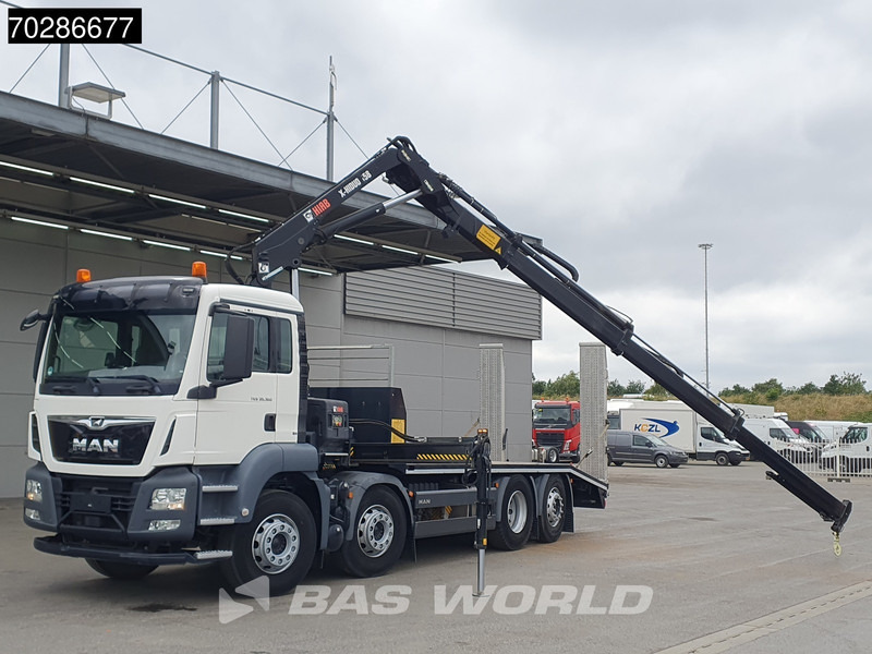 MAN TGS 35.360 8X2 HIAB X-Hiduo 158 BS-3 Crane Lift+lenkasche Machine transporter Euro 6 - Portavehículos camión, Camión grúa: foto 5 MAN TGS 35.360 8X2 HIAB X-Hiduo 158 BS-3 Crane Lift+lenkasche Machine transporter Euro 6 - Portavehículos camión, Camión grúa: foto 5