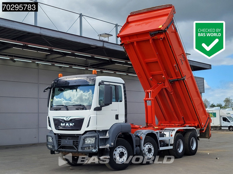 MAN TGS 35.400 8X4 13m3 CIF Bennes 2-side tipper Steel suspension Automatic Euro 6 - Volquete camión: foto 1 MAN TGS 35.400 8X4 13m3 CIF Bennes 2-side tipper Steel suspension Automatic Euro 6 - Volquete camión: foto 1