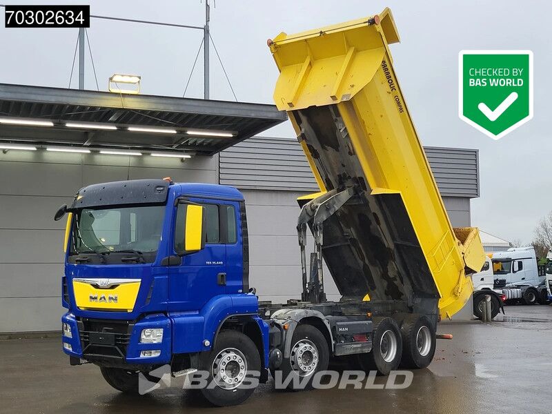 MAN TGS 35.440 8X4 14m3 tipper Steelsuspension Big-Axle Retarder Automatic Euro 6 - Volquete camión: foto 1 MAN TGS 35.440 8X4 14m3 tipper Steelsuspension Big-Axle Retarder Automatic Euro 6 - Volquete camión: foto 1