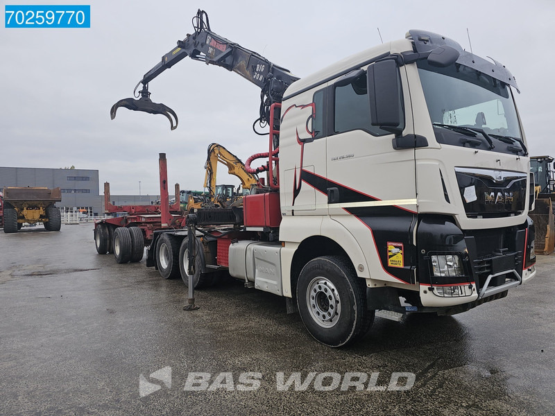 MAN TGX 26.580 6X4 Jonsered 2490 HolzKran Retarder Hiab Crane Big-Axle XL - Camión forestal, Camión grúa: foto 3 MAN TGX 26.580 6X4 Jonsered 2490 HolzKran Retarder Hiab Crane Big-Axle XL - Camión forestal, Camión grúa: foto 3