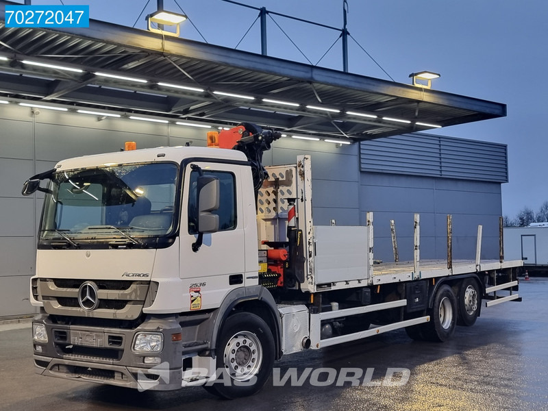Mercedes-Benz Actros 2536 6X2 Palfinger PK14002-EH A Remote Lift+Lenkachse EEV - Camión caja abierta, Camión grúa: foto 2 Mercedes-Benz Actros 2536 6X2 Palfinger PK14002-EH A Remote Lift+Lenkachse EEV - Camión caja abierta, Camión grúa: foto 2